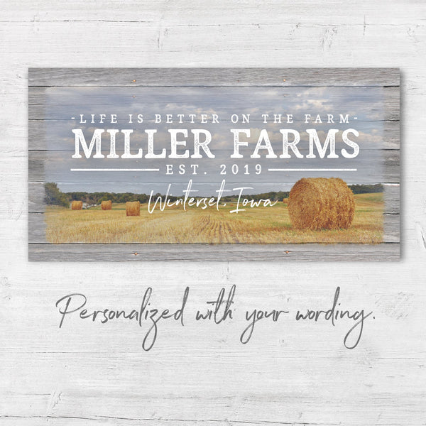 Personalized Farm Name Sign - Jennifer Ditterich Designs