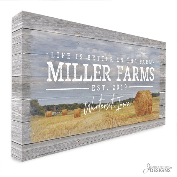 Personalized Farm Name Sign - Jennifer Ditterich Designs