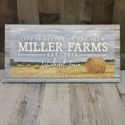 Personalized Farm Name Sign - Jennifer Ditterich Designs