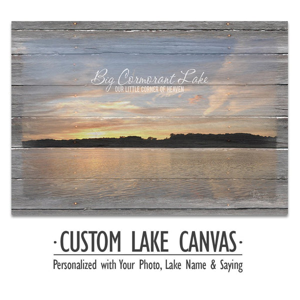 Personalized Lake Canvas - Jennifer Ditterich Designs