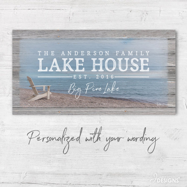 Personalized Lake House Print - Jennifer Ditterich Designs