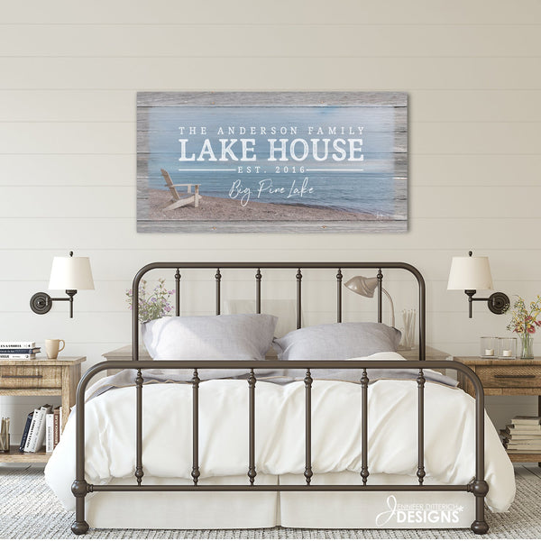 Personalized Lake House Print - Jennifer Ditterich Designs