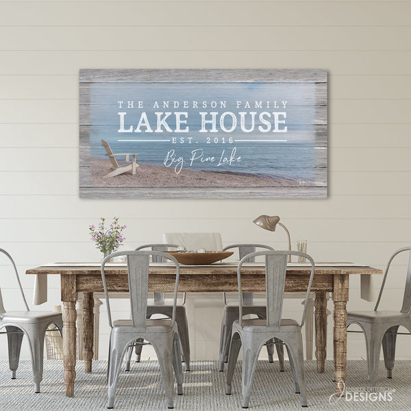 Personalized Lake House Print - Jennifer Ditterich Designs