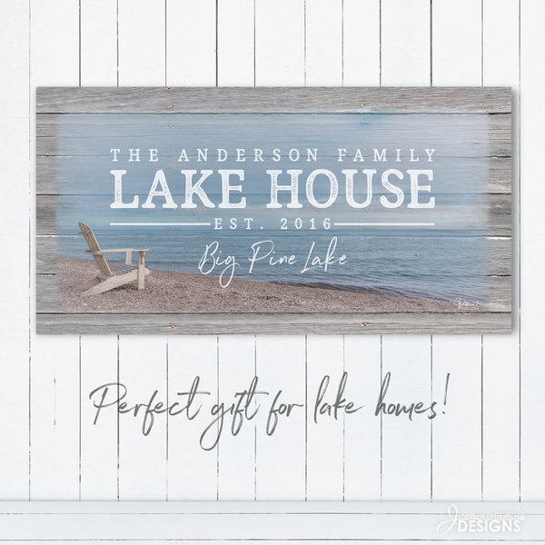 Personalized Lake House Print - Jennifer Ditterich Designs