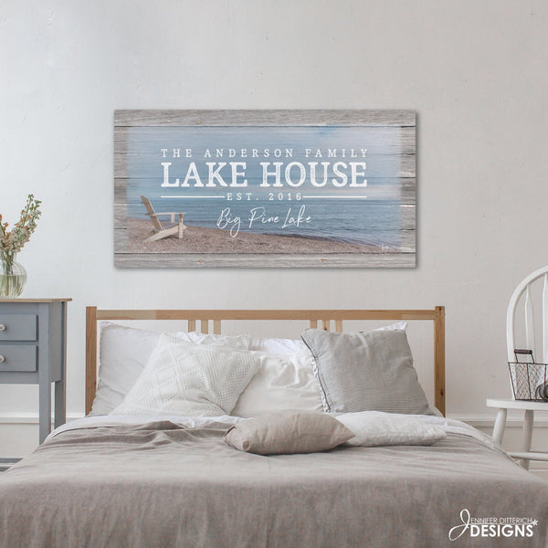 Personalized Lake House Print - Jennifer Ditterich Designs