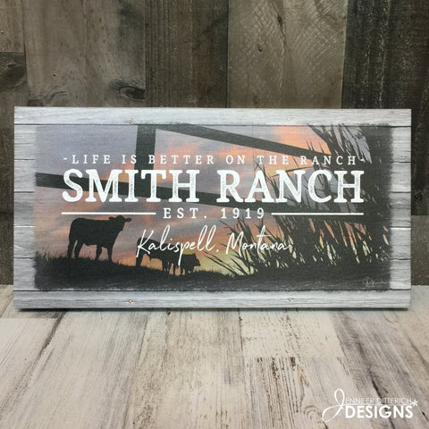 Personalized Ranch Name Sign - Jennifer Ditterich Designs