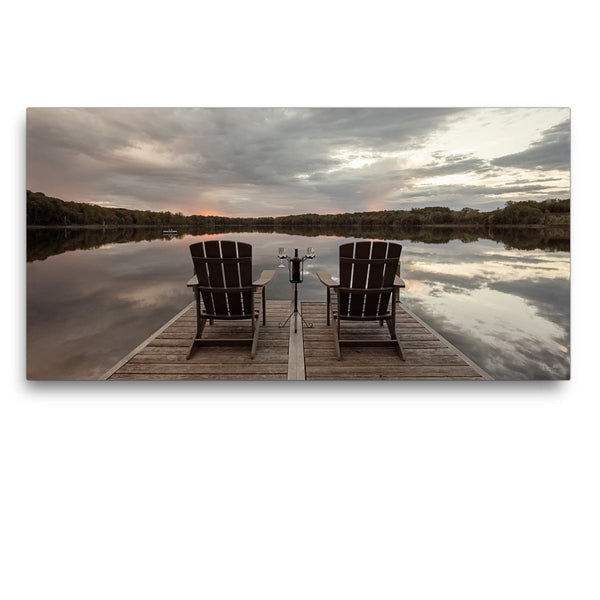 Relaxing at the Lake Canvas Print - Jennifer Ditterich Designs