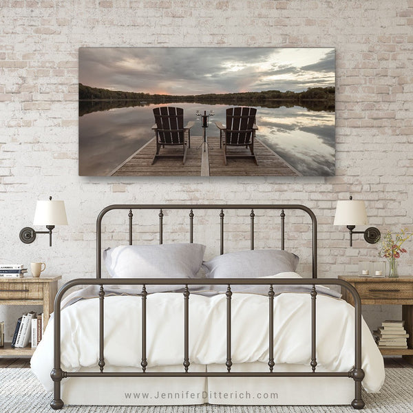 Relaxing at the Lake Canvas Print - Jennifer Ditterich Designs