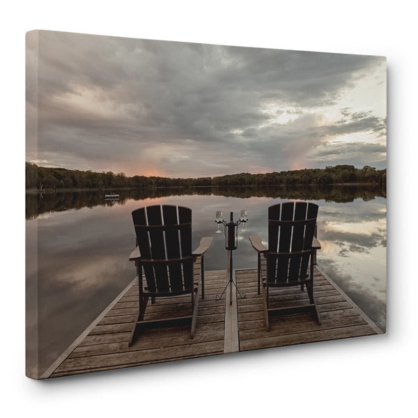 Relaxing at the Lake Canvas Print - Jennifer Ditterich Designs