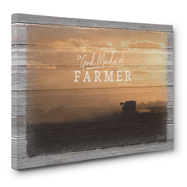 So God Made A Farmer Canvas Print - Harvest Sunset - Jennifer Ditterich Designs