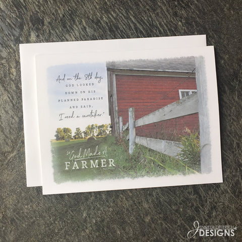 So God Made a Farmer Note Card Set - Jennifer Ditterich Designs