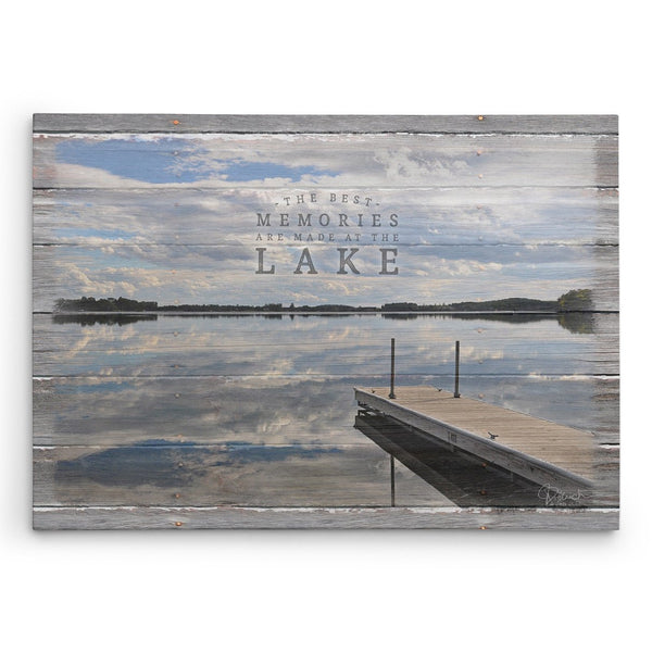The Best Memories Are Made At The Lake - Canvas Print - Jennifer Ditterich Designs