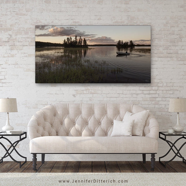 Up North Sunset Canvas Print - Jennifer Ditterich Designs