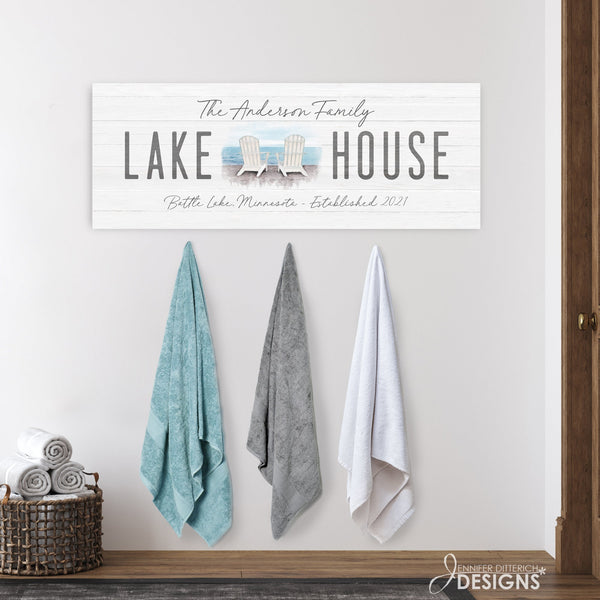 Watercolor Lake House Print - Jennifer Ditterich Designs