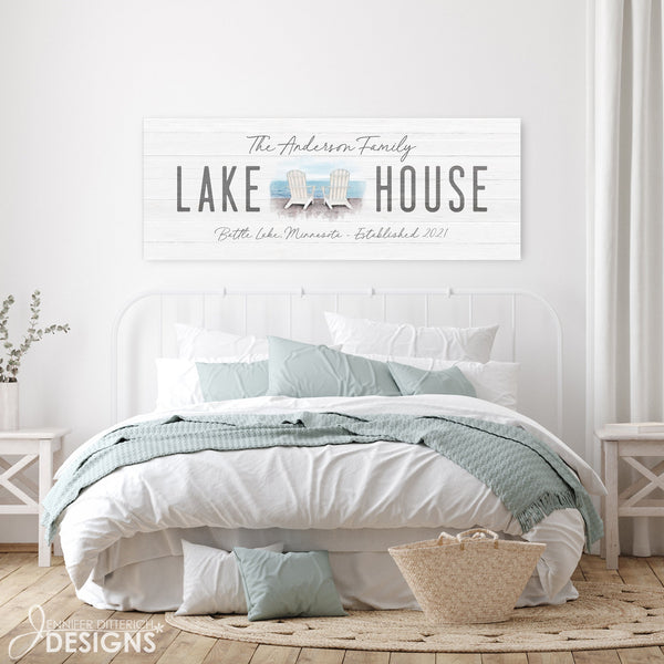 Watercolor Lake House Print - Jennifer Ditterich Designs