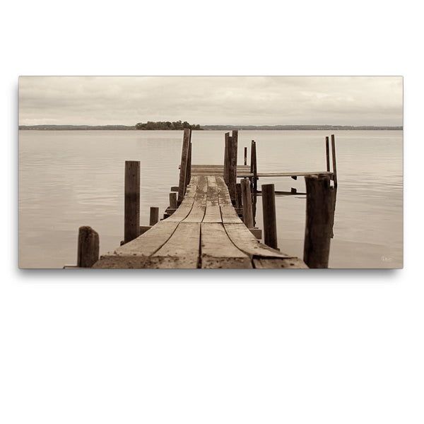 Weathered Dock Canvas Print - Jennifer Ditterich Designs