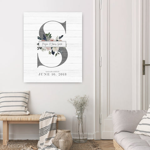 Wedding Monogram Print - Jennifer Ditterich Designs