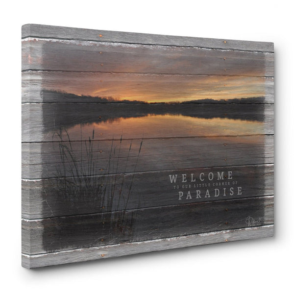 Welcome To Our Little Corner Of Paradise - Canvas Print - Jennifer Ditterich Designs