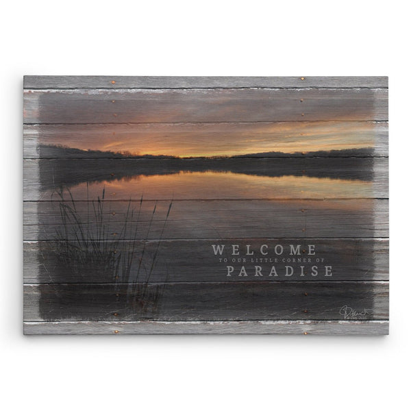 Welcome To Our Little Corner Of Paradise - Canvas Print - Jennifer Ditterich Designs