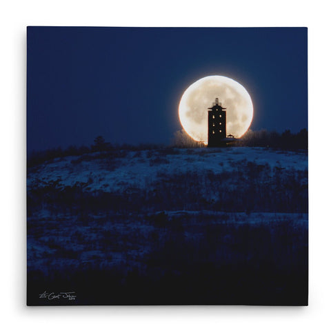 Wolf Moon Tower Canvas Print - Jennifer Ditterich Designs