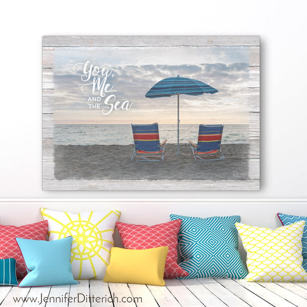 You, Me and the Sea - Coastal Wall Art - Jennifer Ditterich Designs